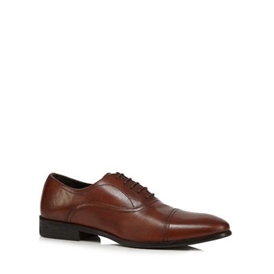 The Collection Tan leather Oxford shoes